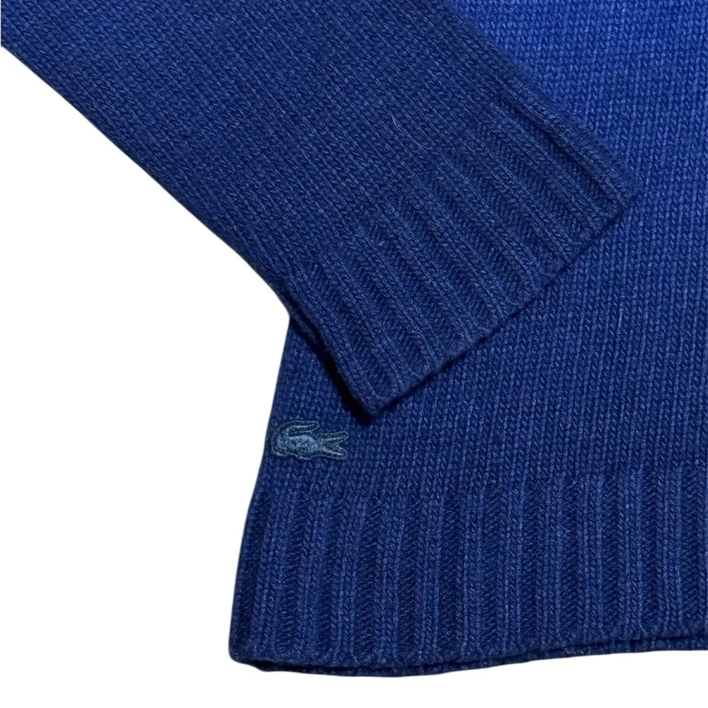 ❌SOLD❌ LACOSTE Women’s Wool-Cashmere Blend Ombré Turtleneck Sweater - X-Small - Picture 5 of 6